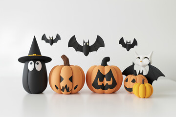 楽しいハロウィンのモンスターたち-9