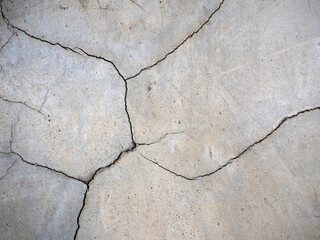Fototapeta premium Cracked cement floor