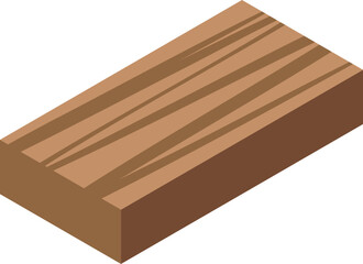 Solid wooden plank, commonly used in construction and carpentry, showcasing its natural texture and durability