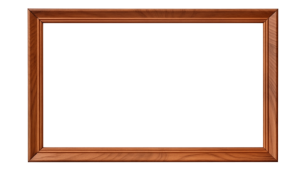 wooden horizontal frame isolate png