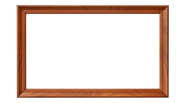 wooden horizontal frame isolate png