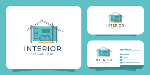 interior inspiration logo design and business card