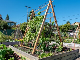 Growing Up: The Benefits of Using A-Frame Trellises in Community Gardens