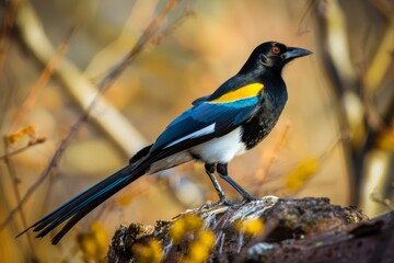 Obraz premium Yellow-billed Magpie