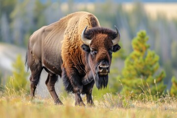 Yellowstone Bison - only breed that has lived in Yellowstone continuously since the prehistoric times