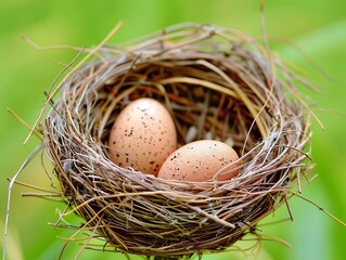 Obraz premium The Importance of a Bird's Nest: Nurturing the Next Generation