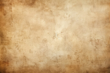 Fototapeta premium Processed collage of ancient scroll sheet of brown aged paper texture. Background for banner