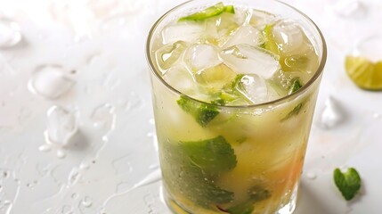 Beverage Caipirinha America Brazil Cachaa cocktail white background