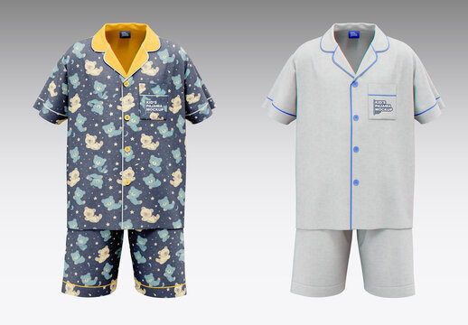 Kid's Pajamas Mockup