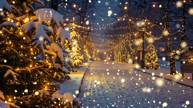 Festive Christmas Celebration with Decorations and Joy