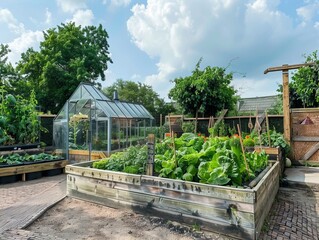 Exploring the Appeltern Adventure Garden: A Vegetable Haven with Greenhouse and Raised Beds