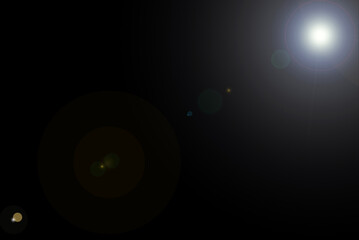 Lens flare effect background