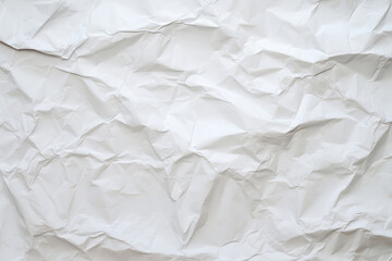 Obraz premium Processed collage of crumpled white paper sheet texture. Background for banner, backdrop or texture