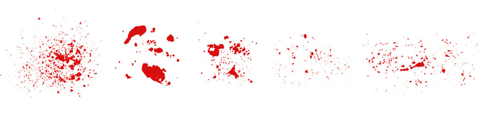 Criminal Red bloody Grunge Brushes Set