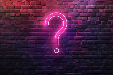 Vector realistic isolated neon sign of Quiz frames logo for template decoration and covering on the wall background. 