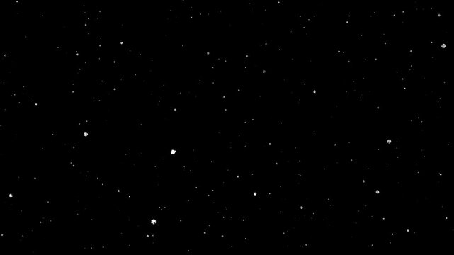 3d white stars movement atmosphere black starry sky background with colorful noisy shiny random stars effect, night noise grain video design texture background motion graphics