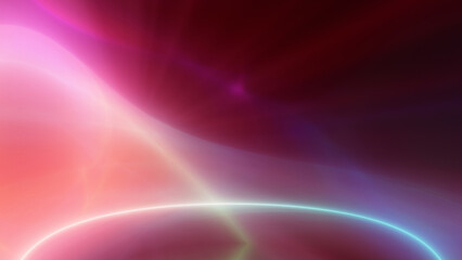 Obraz premium background neon line wave illustration