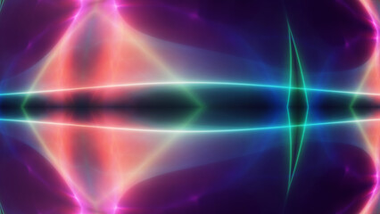 Fototapeta premium background neon line wave illustration