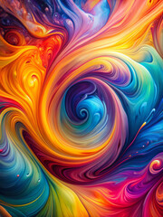 ‭ Abstract flowing paint background, vivid colors blending and swirling together, artistic and‬
‭ fluid‬