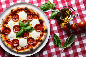 Pizza plat repas tomate Italie IA 8