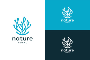 Mega set of collection icon Neuron Nerve Cell vector template, Coral Seaweed logo design inspiration © Urwah