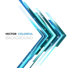 Obraz premium Abstract Background Trendy modern design Arrows of sea wave color Vector illustration with text