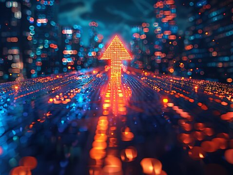 3d rendering abstract background. digital data technology concept