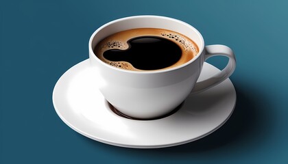 Abstract Geometric Coffee Cup Vector Art