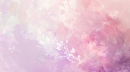 Obraz premium Abstract wallpaper with pink lavender cream and floral patterns