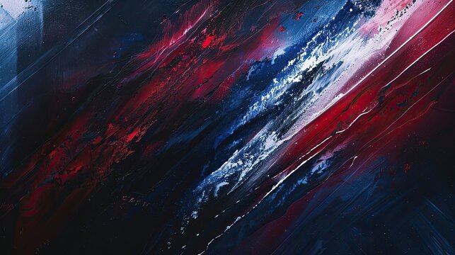 Dynamic background with textured navy crimson and silver strokes light effects
