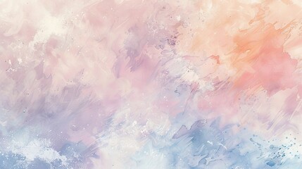 Obraz premium Light peach lavender and blue strokes with misty overlays serene background