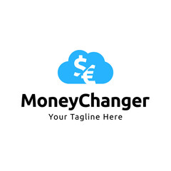 Money Changer Logo Template Design Vector