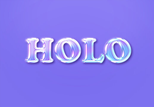Text Effect Holo