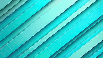 Obraz premium Abstract turquoise wallpaper with diagonal stripes for an energetic background