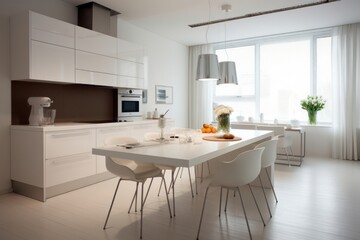 Kitchen architecture furniture appliance.