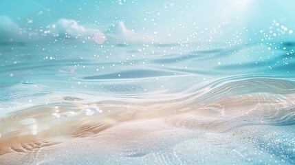 Flowing sand and water textures great for a soothing luminescent wallpaper