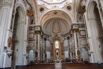 Fototapeta premium Altea, Spain Inside of Our Lady of Consuelo church in Altea,