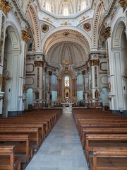 Fototapeta premium Altea, Spain Inside of Our Lady of Consuelo church in Altea,
