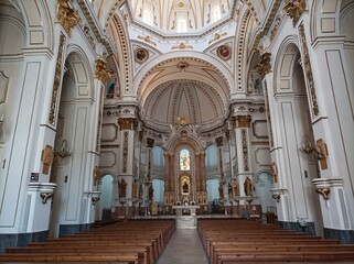 Altea, Spain Inside of Our Lady of Consuelo church in Altea,