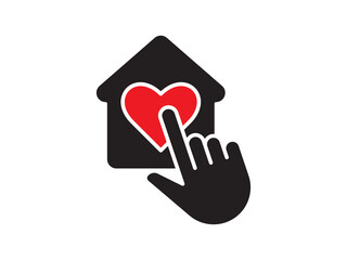 Icon a house representation, isolated against a clean background. This simple vector symbol evokes a sense of warmth and security, embodying the concept of home.