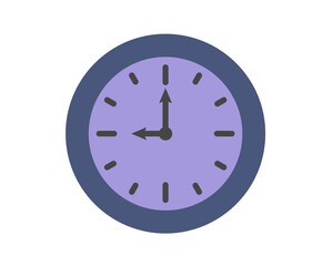 Summer clock icon design with grapes. Fruit icons of time.