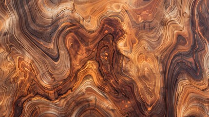 Golden Wood Symphony A mesmerizing abstract pattern with intricate details and warm tones ideal for stunning backgrounds