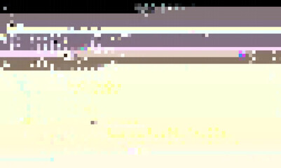 Fototapeta premium Trendy glitch pattern on dark background. Abstract geometric elements
