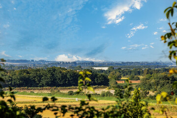 View from the town of Puch in Bavaria towards Fürstenfeldbruck in Bavaria © were