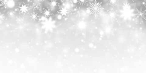 abstract christmas background with snowflakes