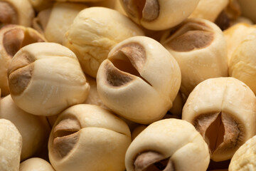  Dried Lotus seed full frame close up as background