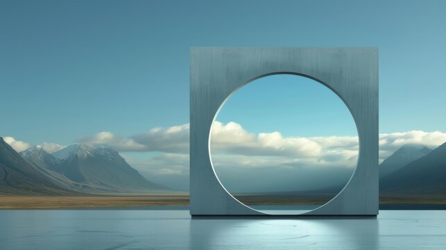 Visual narratives and speculative scenarios using mirrors as portals