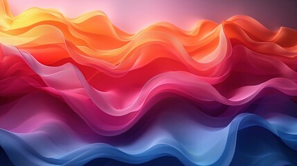 Fototapeta premium A detailed 3D render of an abstract shadow background with gradient colors, geometric patterns, and fluid shapes. The abstract lines and waves create a mysterious and intriguing effect