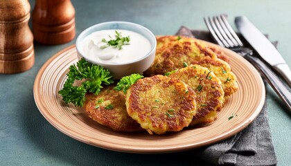 german potato pancakes, AI generated