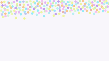 Colorful dots Confetti on White Background